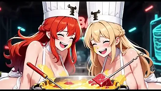 Komik aşçı videosu, ai animasyon