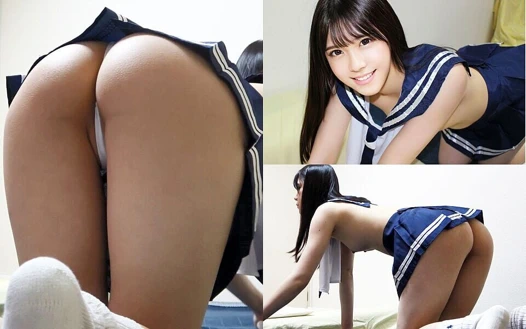 Kızlar Japonya'da sadece daire apron tarzı mini etek üniforması ve külotlu külotlu sevimli ve ince kız temizlik odası