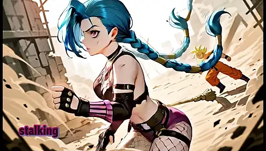 Busty Jinx Goku ile Sikikleri - Parodi Ia