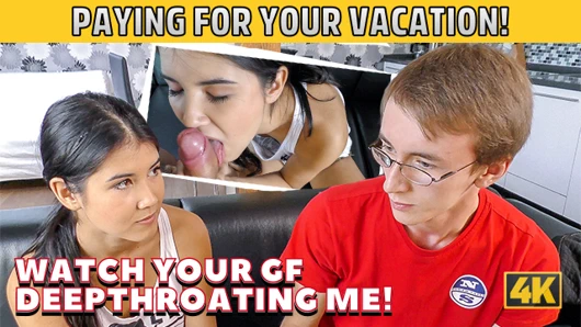 Hunt4k. güzel esmer madelina dee erkek arkadaşına o emebilir mi diye sorar