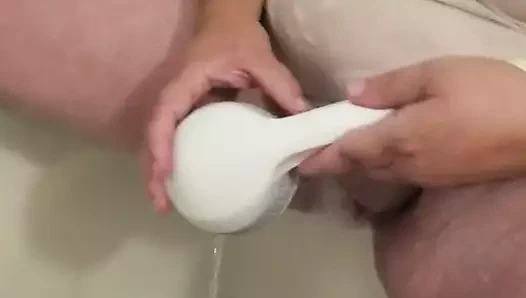 O cums iki kez içinde the duş ıslak t gömlek