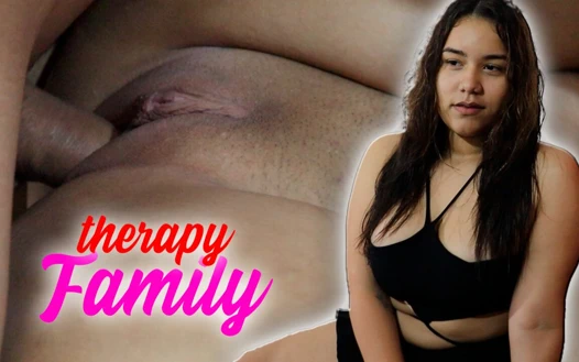 Üvey abla, gel ve arkadaşımla masaj yaptır. mutlu sonlar yapar