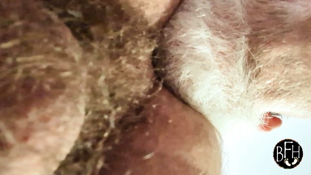 Daddy feasting on a beautiful hairy hole