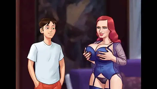 Yaz mevsimi efsanesi: azgın genç erkek avcısı orta yaşlı seksi kadın pizzacı adamla sikişiyor bölüm 196,197