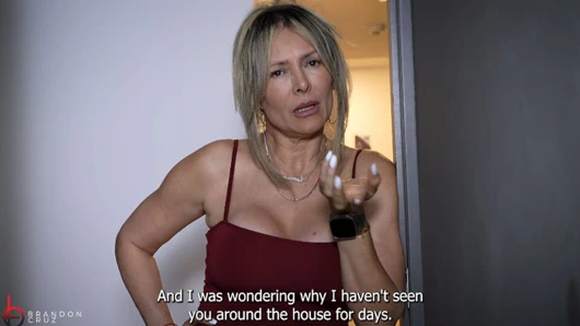 My Mature Neighbor Waits for Her Husband to Leave So I Can Fuck Her - Brandon Cruz & Monique Fuentes