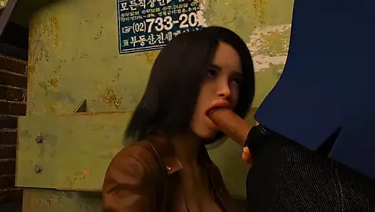 Office Colleague Girl Sucking Viktor Big Cock Almost Caught