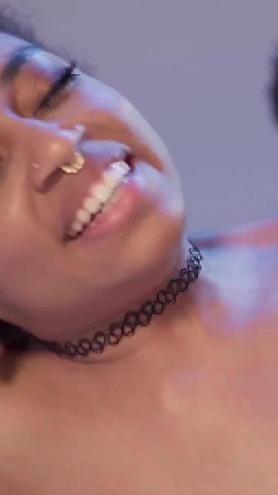 Beautiful ebony couple Freaky Mariah and Little Maly hot sex romantic oral orgasms | Clip 2