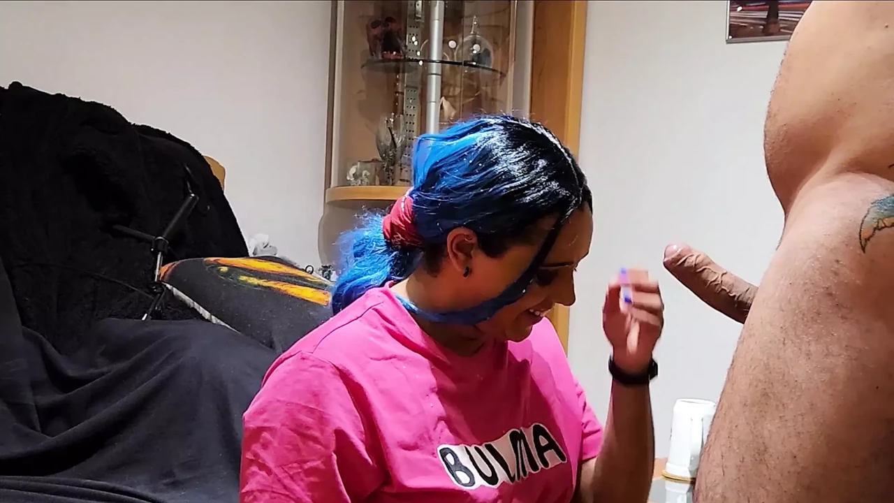 Bulma sloppy blowjob cosplay dragon ball