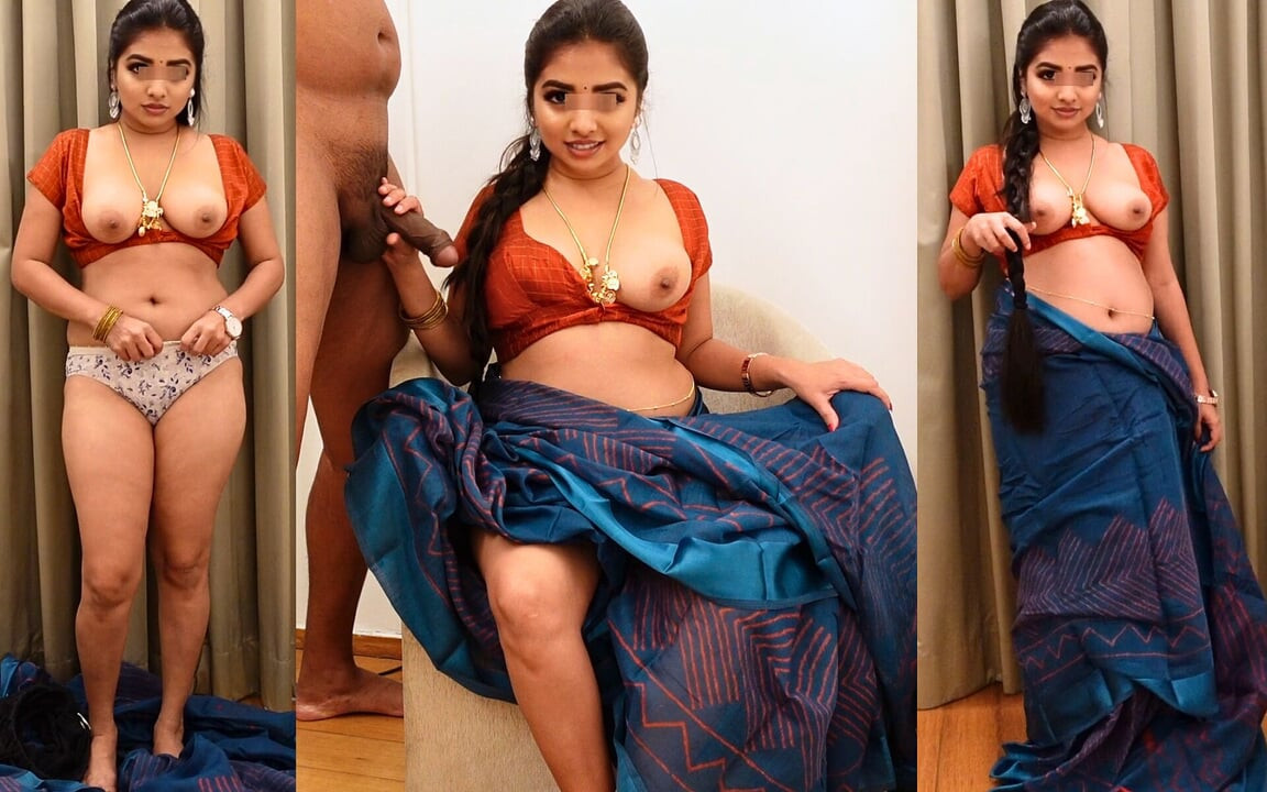 Hintli ateşli yenge desi sari ile seks yapıyor