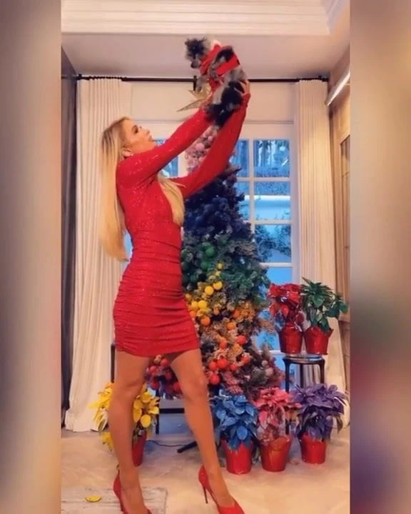 Paris hilton seksi noel 2020 videosu