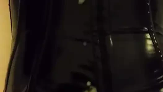 Amatör ağız ve Meme becerdin içinde pvc etek korse ve topuklu