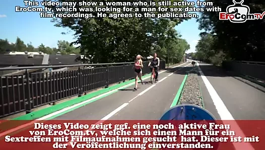 Alman sıska dövmeli sarışın fitness milf baştan at spor salonu