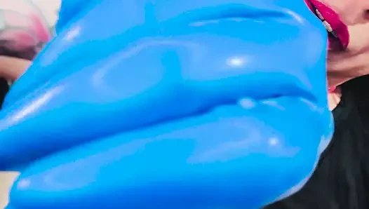 New Latex Gloves! Tina Snua Wanks A Dildo Just How Daddy Likes His Cock Stroked!