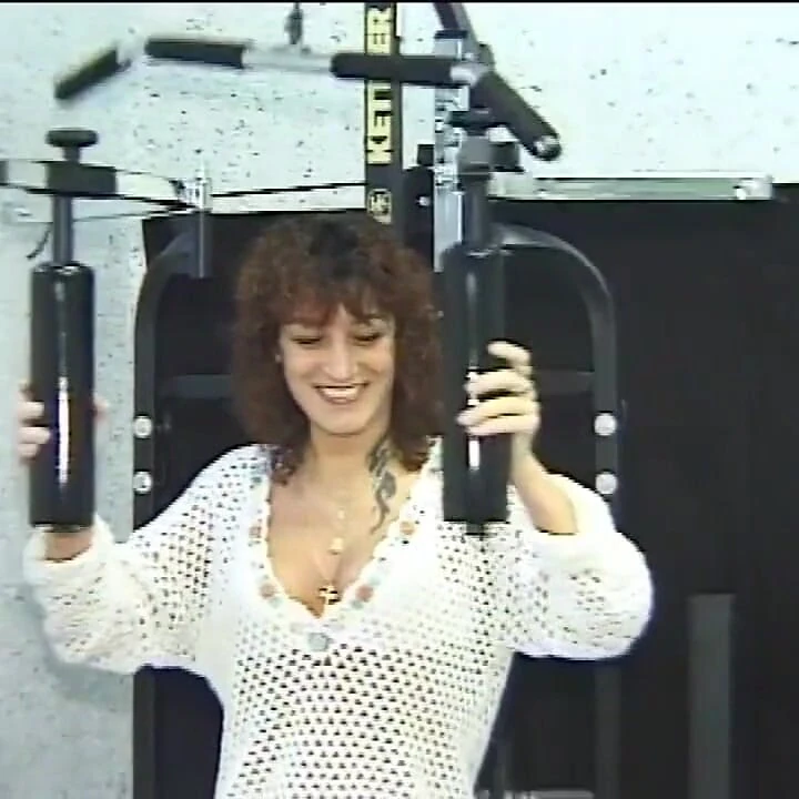 Vintage MILF with Hairy Pussy Fucked and Fisted in the Ass by a Guy in the Gym