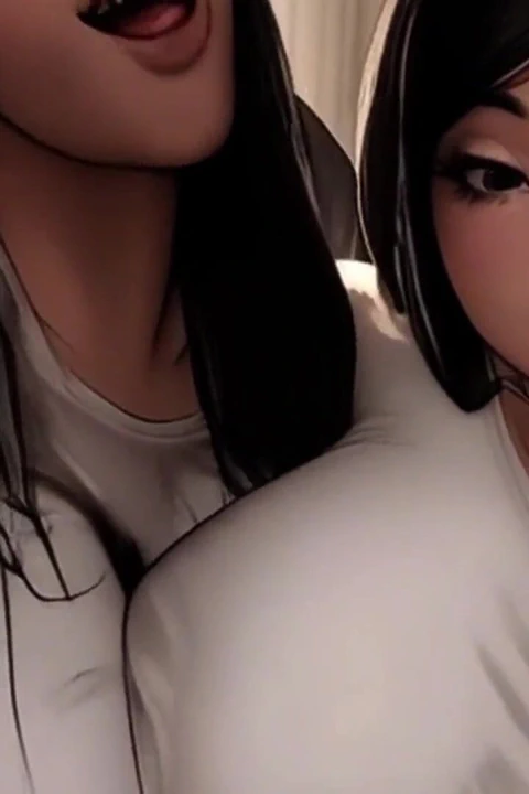 Koreli üvey kız ve üvey anne siyah üvey babasının büyük zenci paylaşıyor