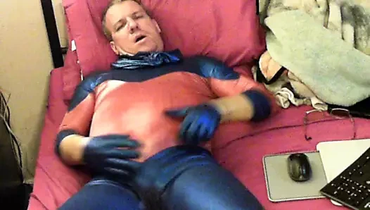 süper kahraman okşayarak