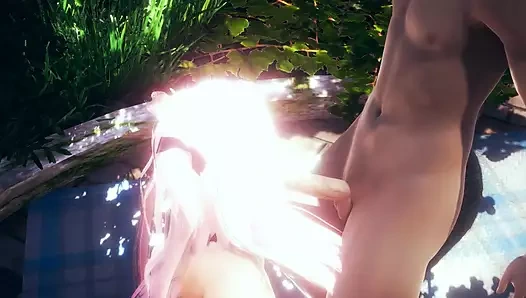 Hentai sansürsüz - iki seksi kadın bir üçlü seks