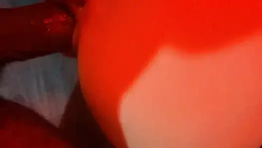 Teaser- ev yapımı büyük zenci minyon sıska beyaz evli kadın her iki delikten alıyor