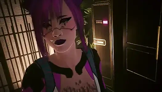 Cyberpunk 2077 Panam ve Judy, Songbird ve Aurore Cassel ve Rita Wheeler ile üçlü seks