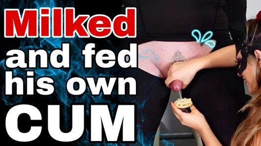 Pastasını soyarken! Sağılmış mahvolmuş orgazm ve kendi dölünü besleme, kadın egemenliği, esaret, taşak ezme, orta yaşlı seksi üvey anne ile gerçek ev yapımı video, bdsm