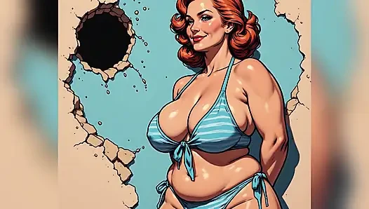 Tombul bikini güzelleri sanatı