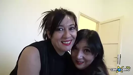 Bu İtalyan orta yaşlı seksi kadın çok sürtük
