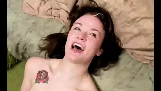 Sevimli punk kız kapalı içinde boşalmak