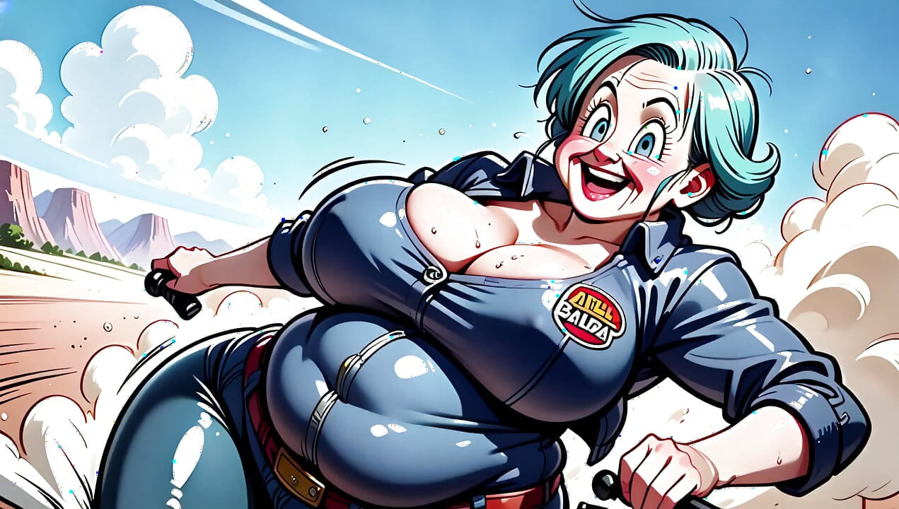 Bulma Fanart'ın ilham kaynağı iri güzel kadın dijital sanat seti
