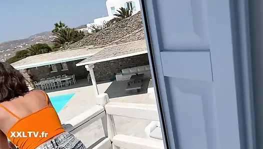 Mykonos güneşinin altında tutku