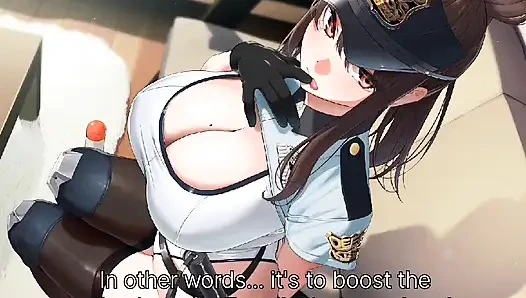 policeman forces a sweet French kiss upon you