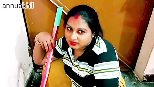 Net Hintçe sesli Hintli hizmetçi ile anal