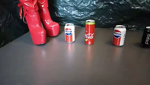 Bayan ben aşırı kırmızı çizme kutuları ile eziyorum.