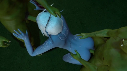 Elf iki ork ile üçlü yapıyor