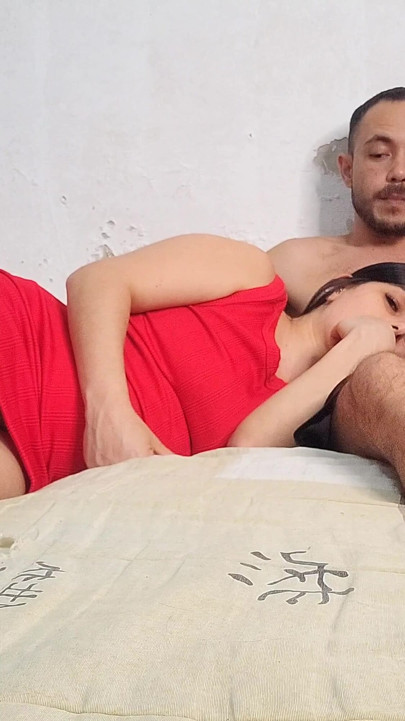 Stepsister gave me an erection while watching a movie with her | Clip 1