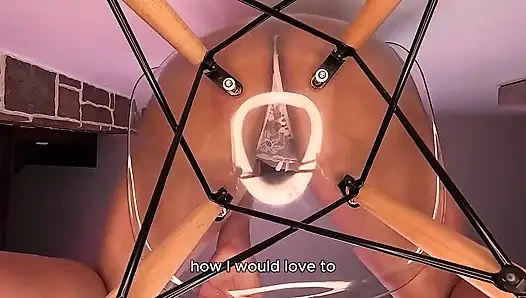 Golden Shower Glasss Sandalye