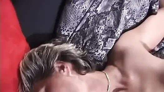Horny MILF finger fucks her cunt and licks her fingers