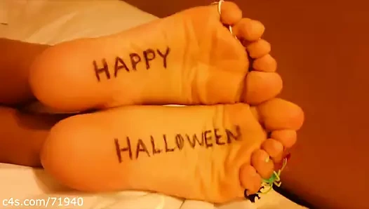 Halloween ayak tabanları ve ayak yüzükleri