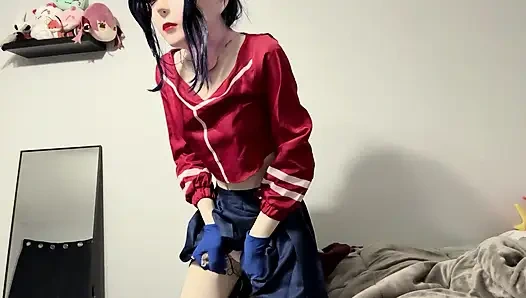 Kigurumi maske kostümlü mastürbasyon ve tahmin