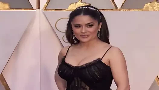 Salma hayek 2017 oscar kırmızı halısında