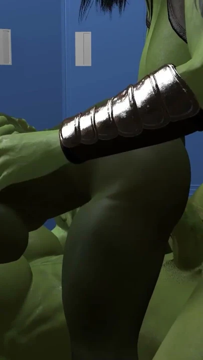 Büyük Göğüslü Goblin Kızı Futa Orklar Tarafından Sertçe Sikildi | Bölüm 1