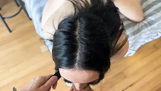 Yeni azgın bir sürtüğü itaatkarlık ve sert bdsm sekste eğitiyorum