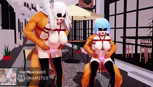 mmd r18 shishi lamy heart pie dans salonu sikiş sert dildo ahegao seks dansı halka açık grup seks 3d hentai
