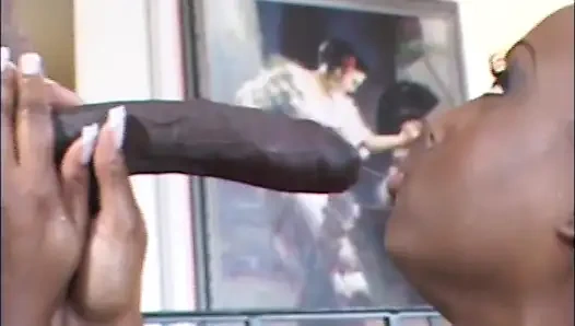 Genç zenci kız için derin anal