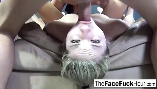 sarışın bebeğim alır onu boğaz dolu ile horoz