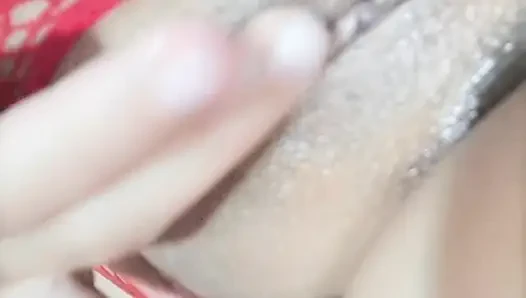 The stepsister's virgin pussy, I tease her with my huge cock and my tip