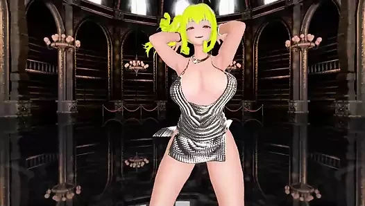 Azur Lane st. louis yarı çıplak dans nayeon-pop hentai mmd 3d sarışın saç rengi düzenleme smixix