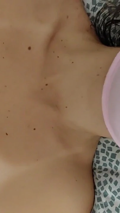 I fuck my wife's tits and cum on her tits. | Clip 1