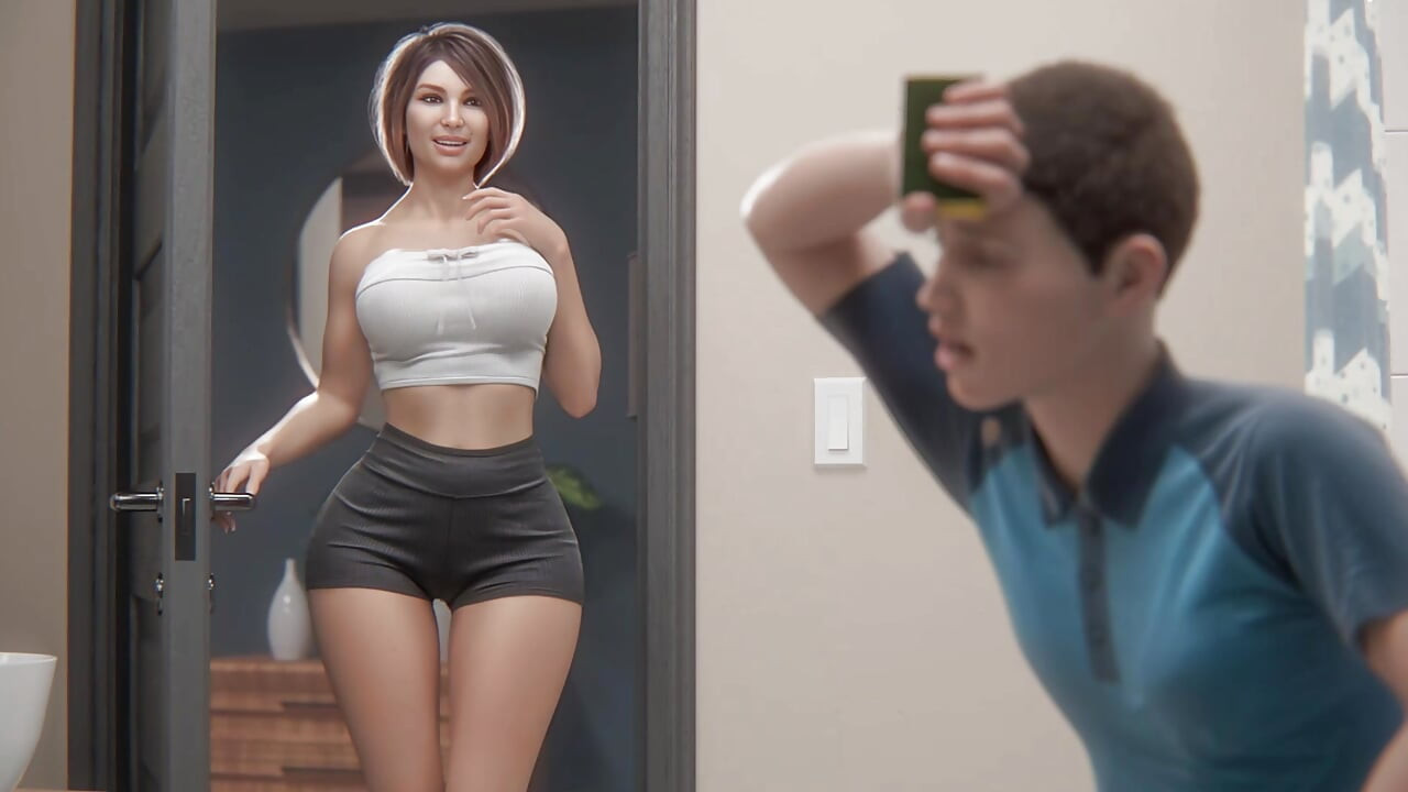 Sürtük üvey anne kocasını banyoda bakire üvey oğluyla aldatıyor (özel 3 boyutlu porno) eng sub