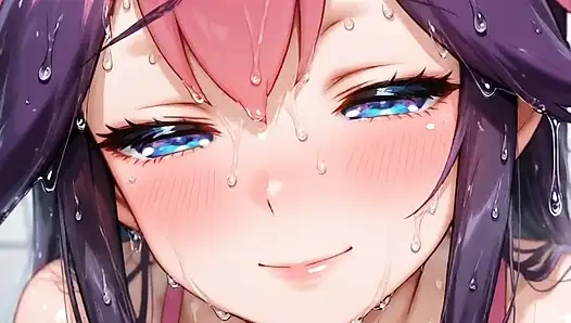 Pembe cepli canavar kız bacakları yere açık mastürbasyon yapıyor