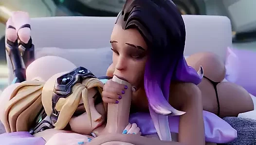 Anime kadın karakterlerinin oral seks koleksiyonu.